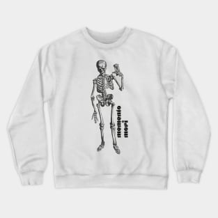 Memento Mori Vintage Stoic Skeleton Illustration Graphic Crewneck Sweatshirt